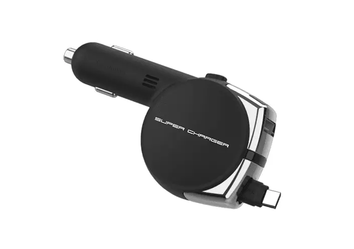 DC充電器「リール インジケーター 5.4A Type-C BK