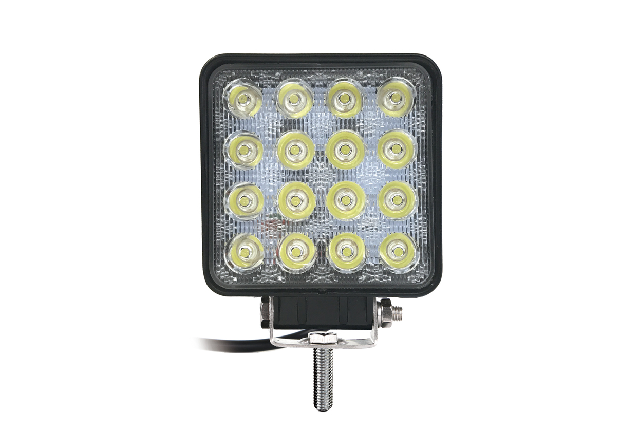 83％以上節約 LED ワークライト 作業灯 48W 16連 防水 広角 照明