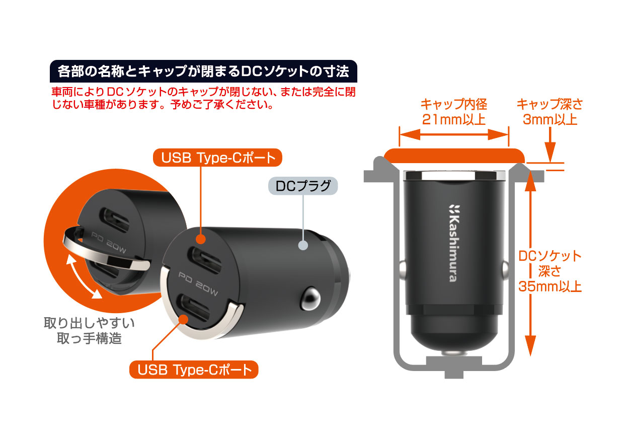 DC-PD20W USB-C 2ポート コンパクト – kashimura